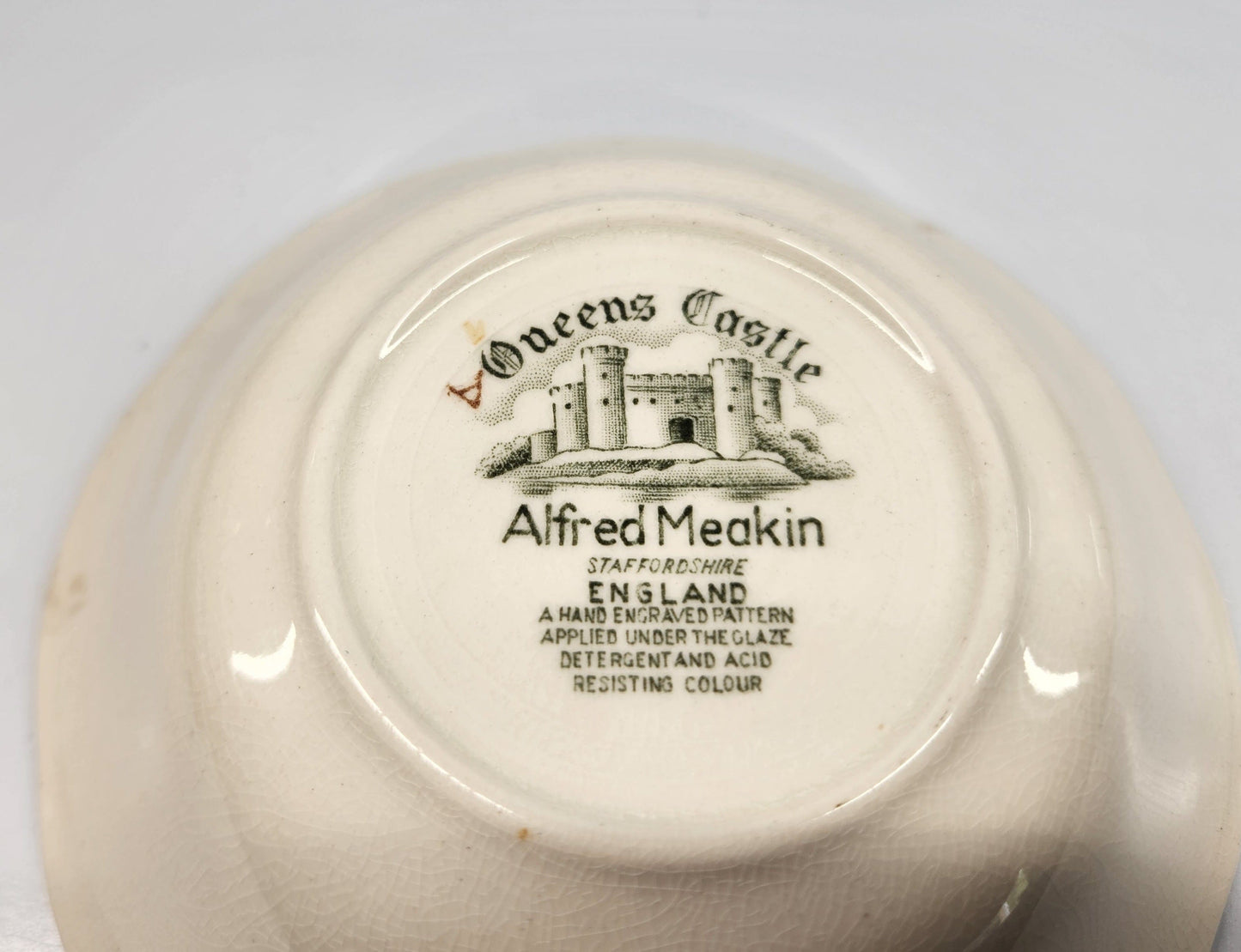 Bowerbird Cottage Alfred Meakin Queens Castle Bowls x 2