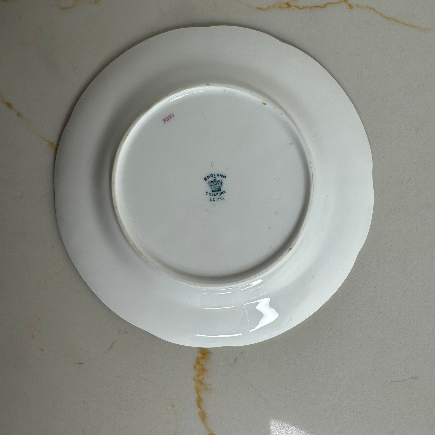 Bowerbird Cottage Coalport England Embossed Floral Plate #3521