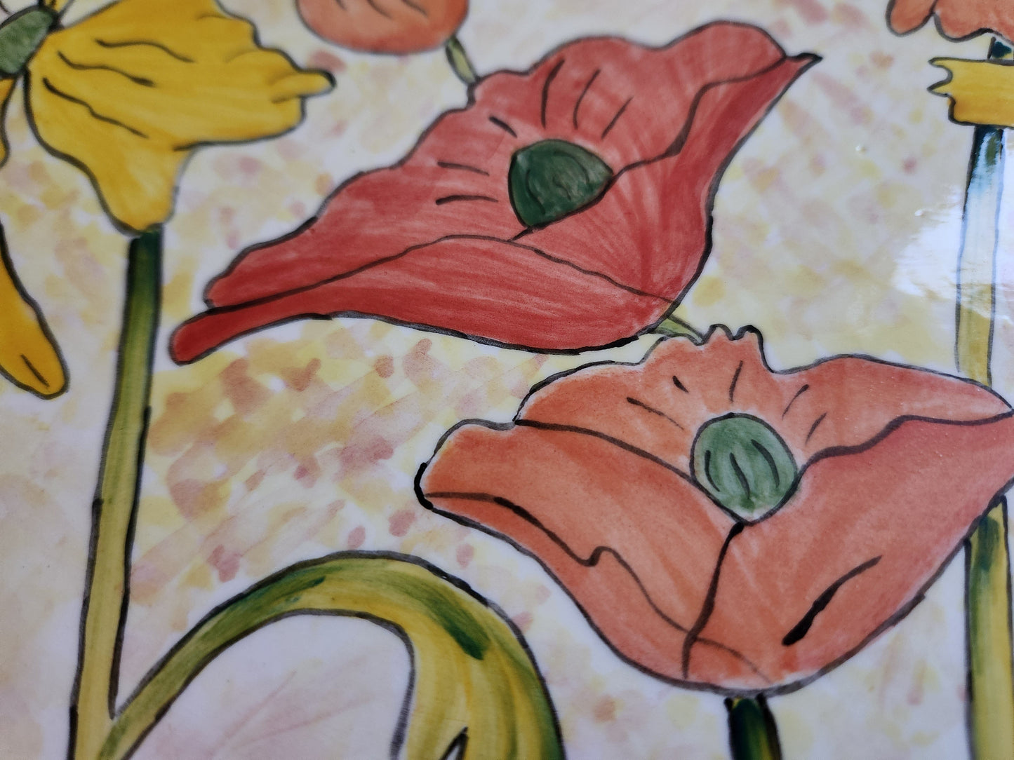 Bowerbird Cottage Platter - Handpainted by Gulgong artist