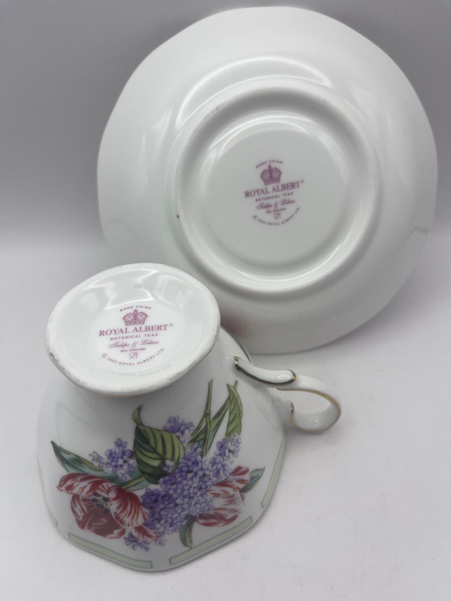Bowerbird Cottage Royal Albert Botanical Cup & Saucer