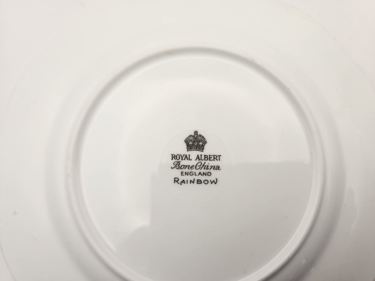 Bowerbird Cottage Royal Albert Side Plate Rainbow