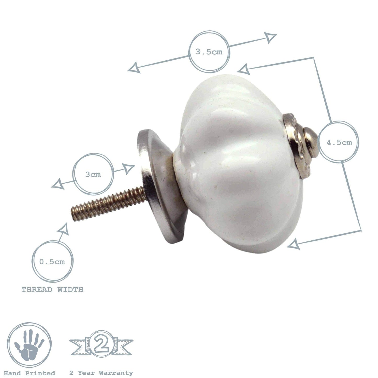 Rinkit Pty Ltd Ceramic Drawer Knob - Solid Flower - Black TR-NS-DK143