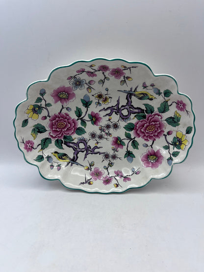 Bowerbird Cottage  3 piece set Old Foley Chinese Rose