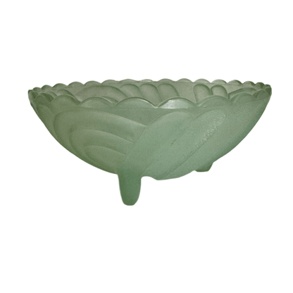 Bowerbird Cottage  Art Deco Green Glass Bowl set