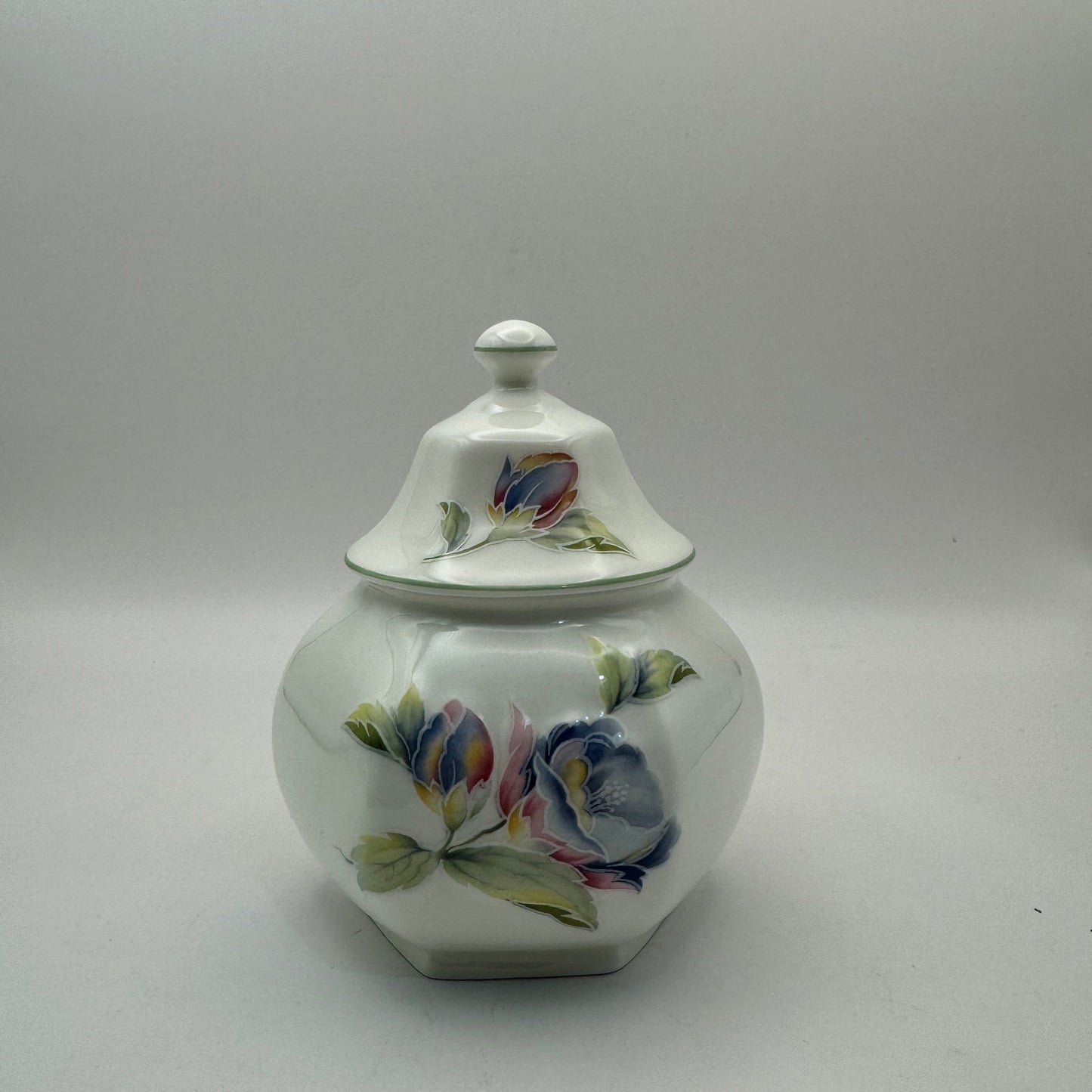 Bowerbird Cottage  Aynsley Celeste Fine Bone China Covered Sugar Bowl