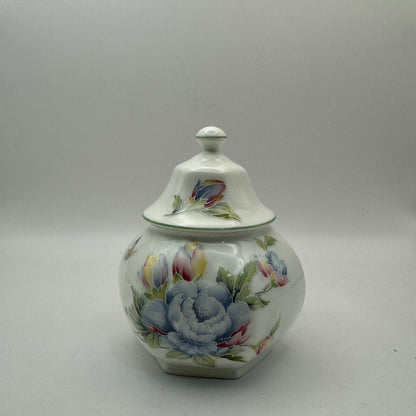 Bowerbird Cottage  Aynsley Celeste Fine Bone China Covered Sugar Bowl