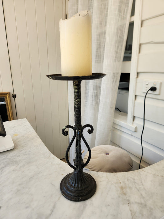 Bowerbird Cottage  Cast Iron Candelabra