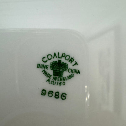 Bowerbird Cottage  Coalport Bone China Light Blue, Floral Side Plate #9686