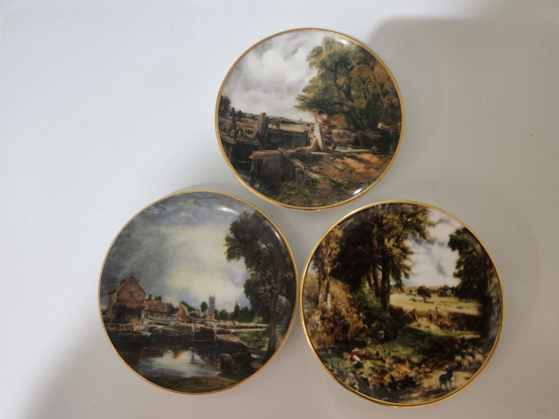 Bowerbird Cottage  Coalport John Constable Mini Display Plates (Trio)