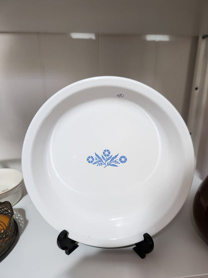 Bowerbird Cottage  Corningware Pie Plate 9" (Cornflowers)