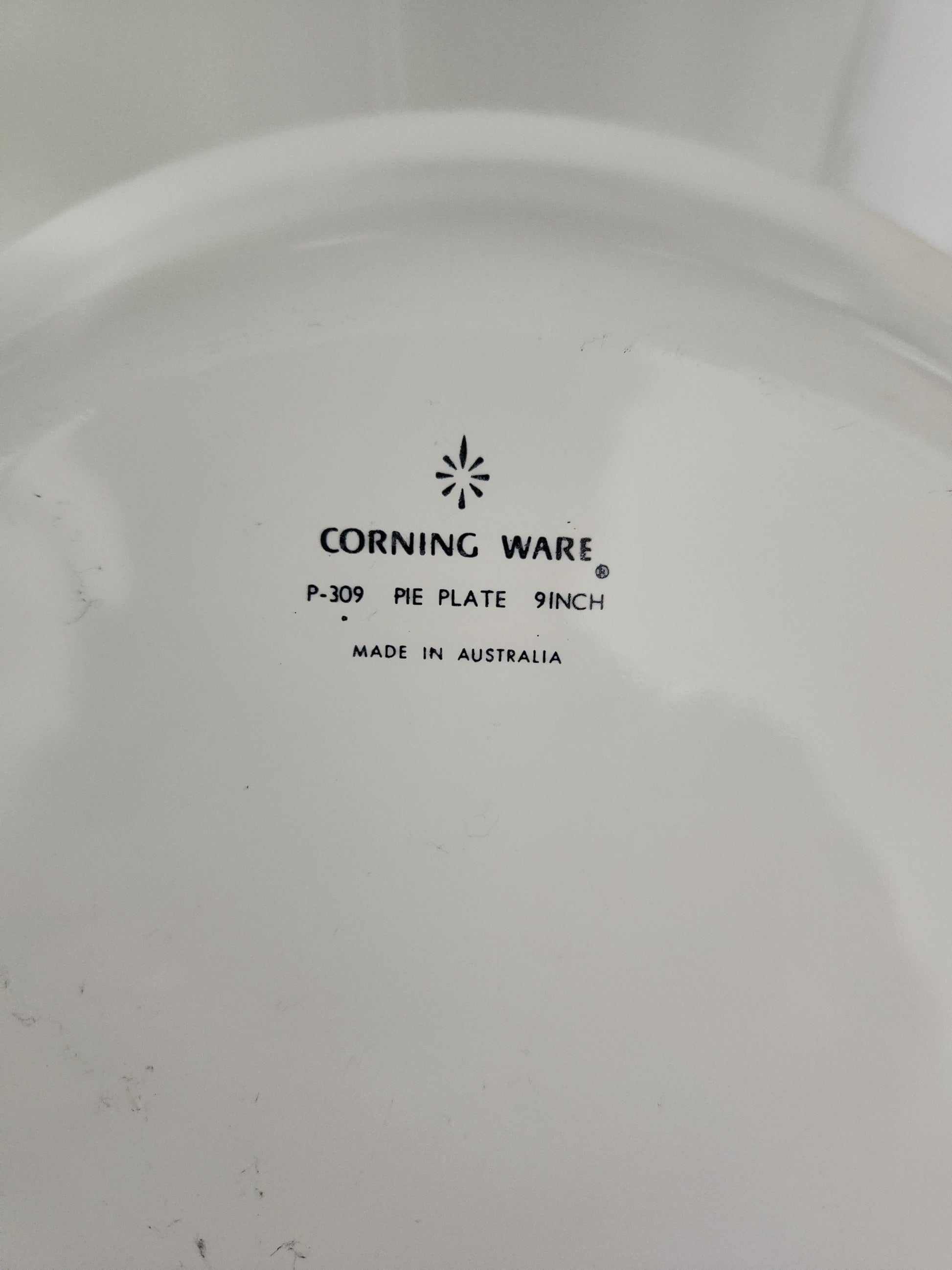 Bowerbird Cottage  Corningware Pie Plate 9" (Cornflowers)