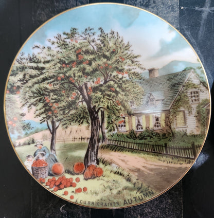 Bowerbird Cottage  Currier & Ives Four Seasons Plates