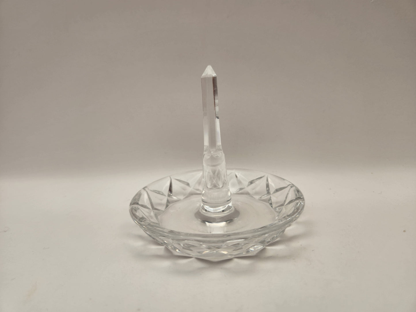 Bowerbird Cottage  Cut Glass Ring Holder (Dressing Table piece)