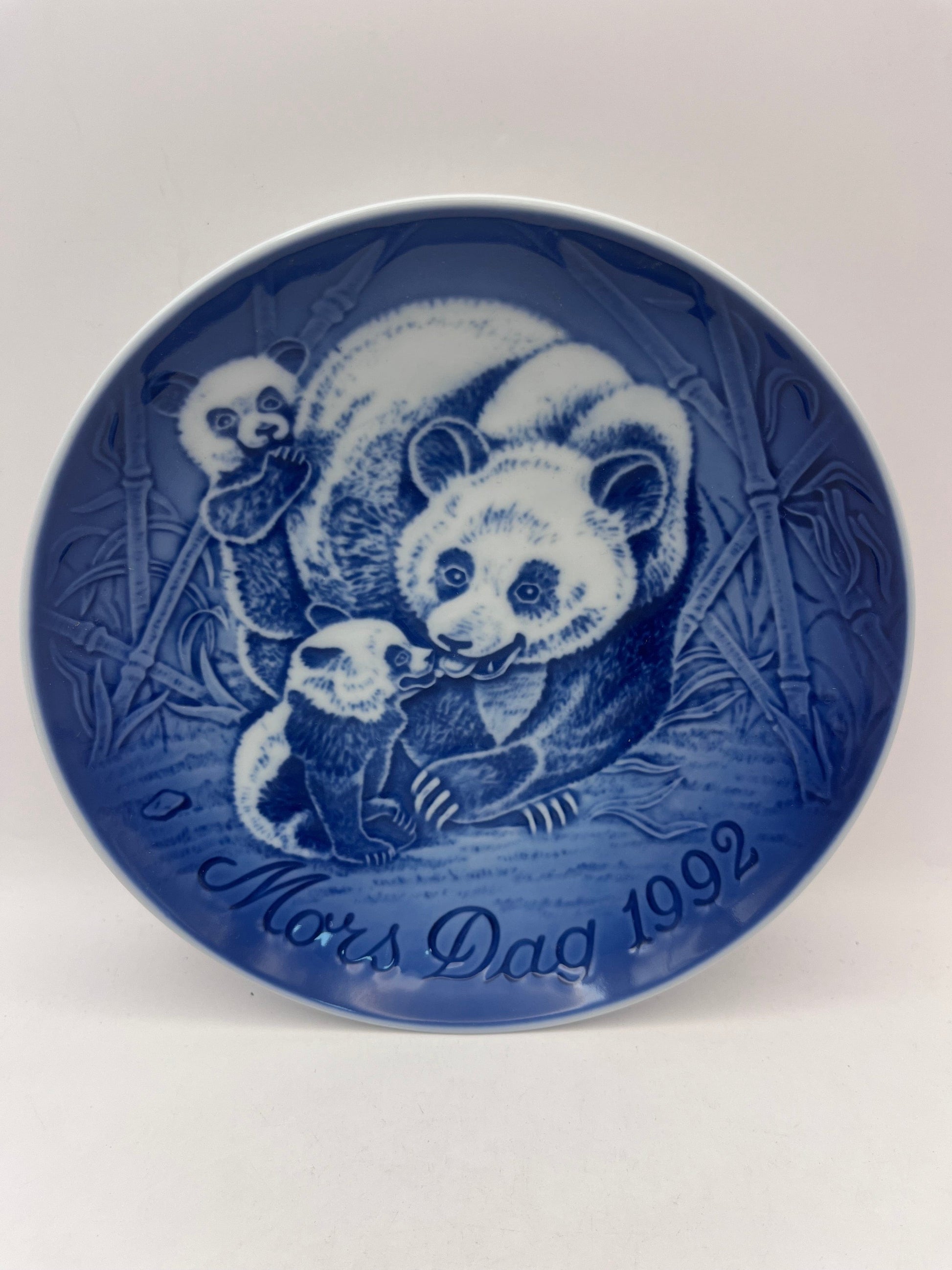 Bowerbird Cottage  Danish Mother’s Day Plate - Panda