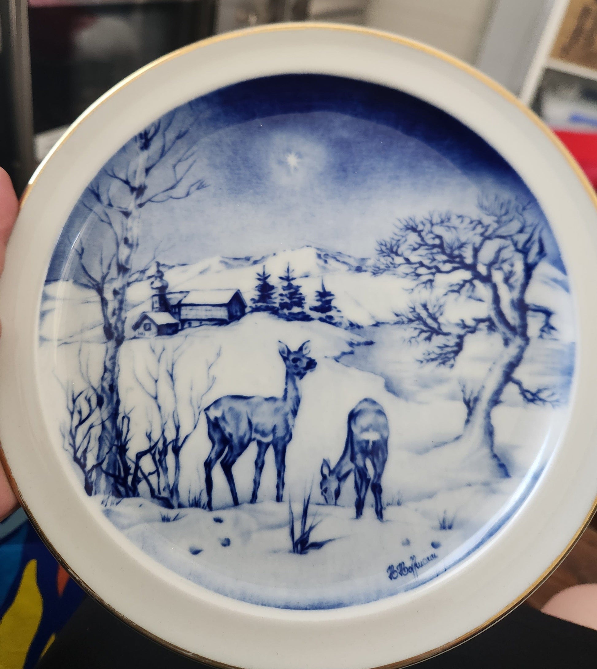 Bowerbird Cottage  Deer Plate (Coimbra Poland)