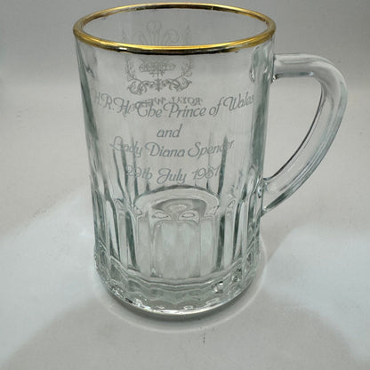 Bowerbird Cottage  H.R.H Prince Charles & Lady Diana Royal Wedding (29th July 1981) 1/2 pint glass