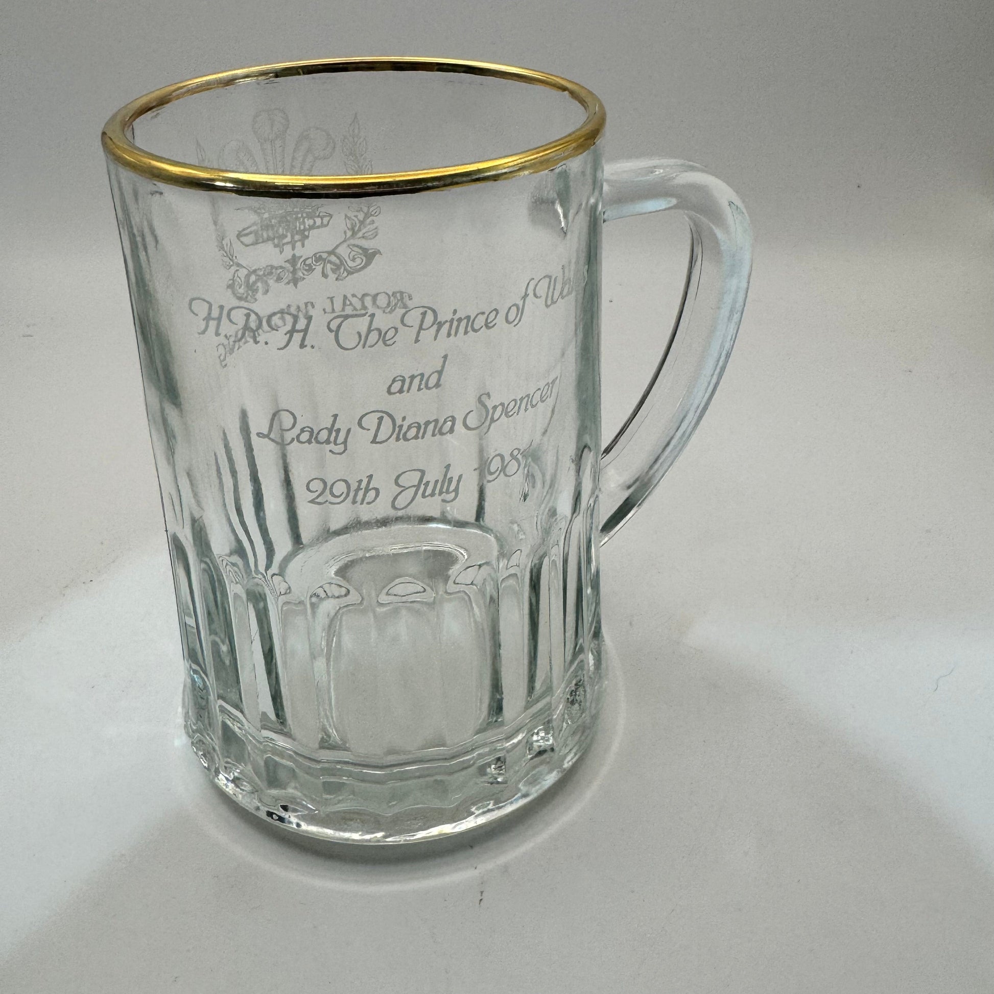 Bowerbird Cottage  H.R.H Prince Charles & Lady Diana Royal Wedding (29th July 1981) 1/2 pint glass