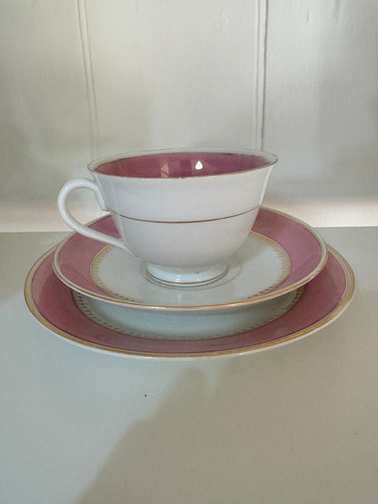 Bowerbird Cottage  Karlsbad Knoll Pink & Gold 15 piece set