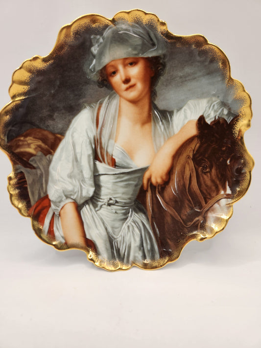Bowerbird Cottage  Limoges 'La Laitiere' Decorative Plate (Greuze Musee de Louvre F89)