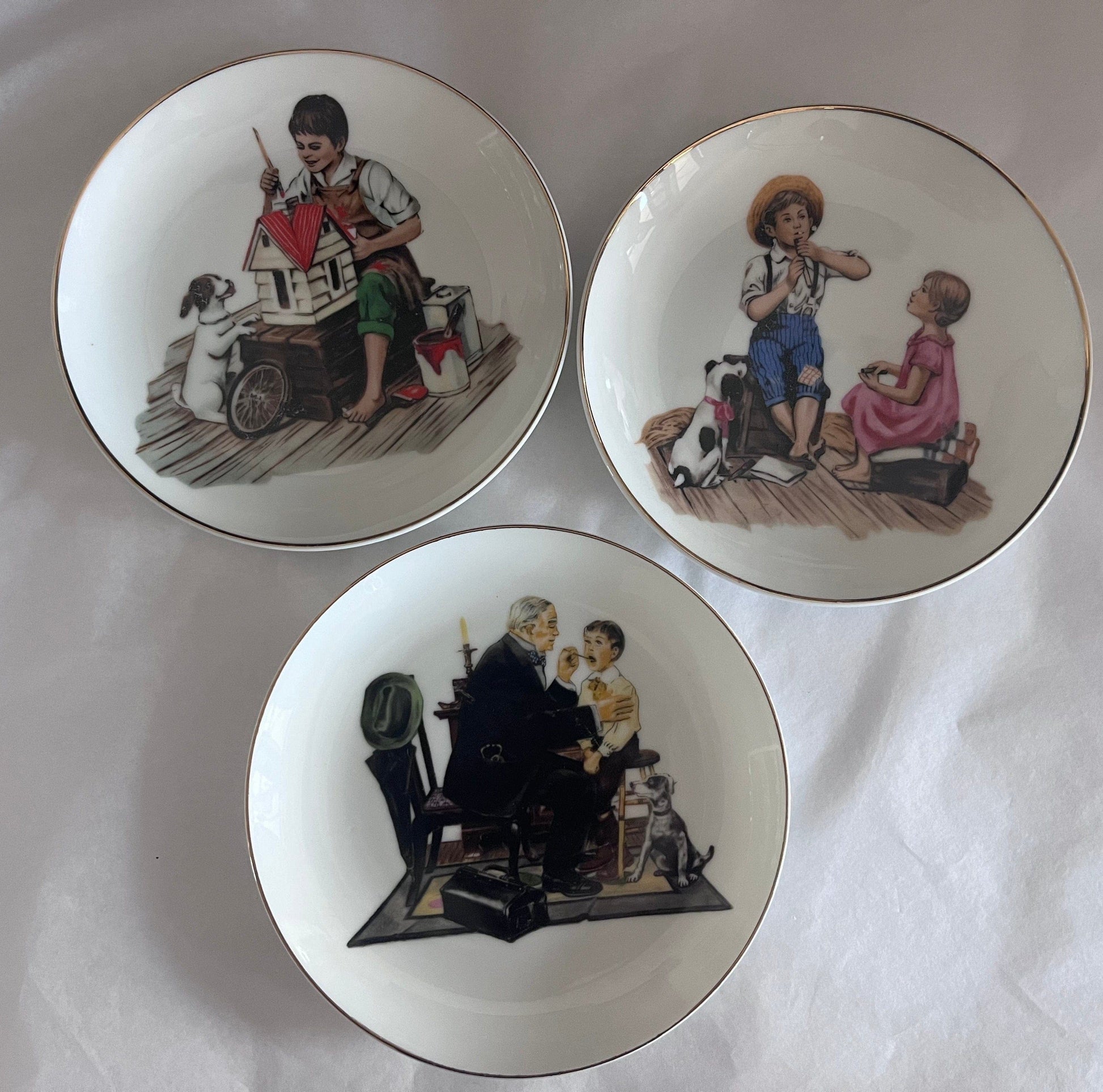 Bowerbird Cottage  Norman Rockwell Museum Collector Plates 1986