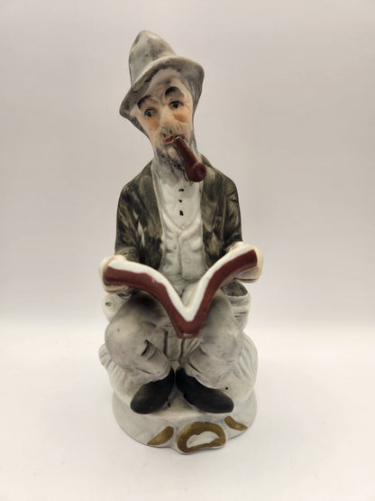 Bowerbird Cottage  Porcelain Figurine - Old Man Seated