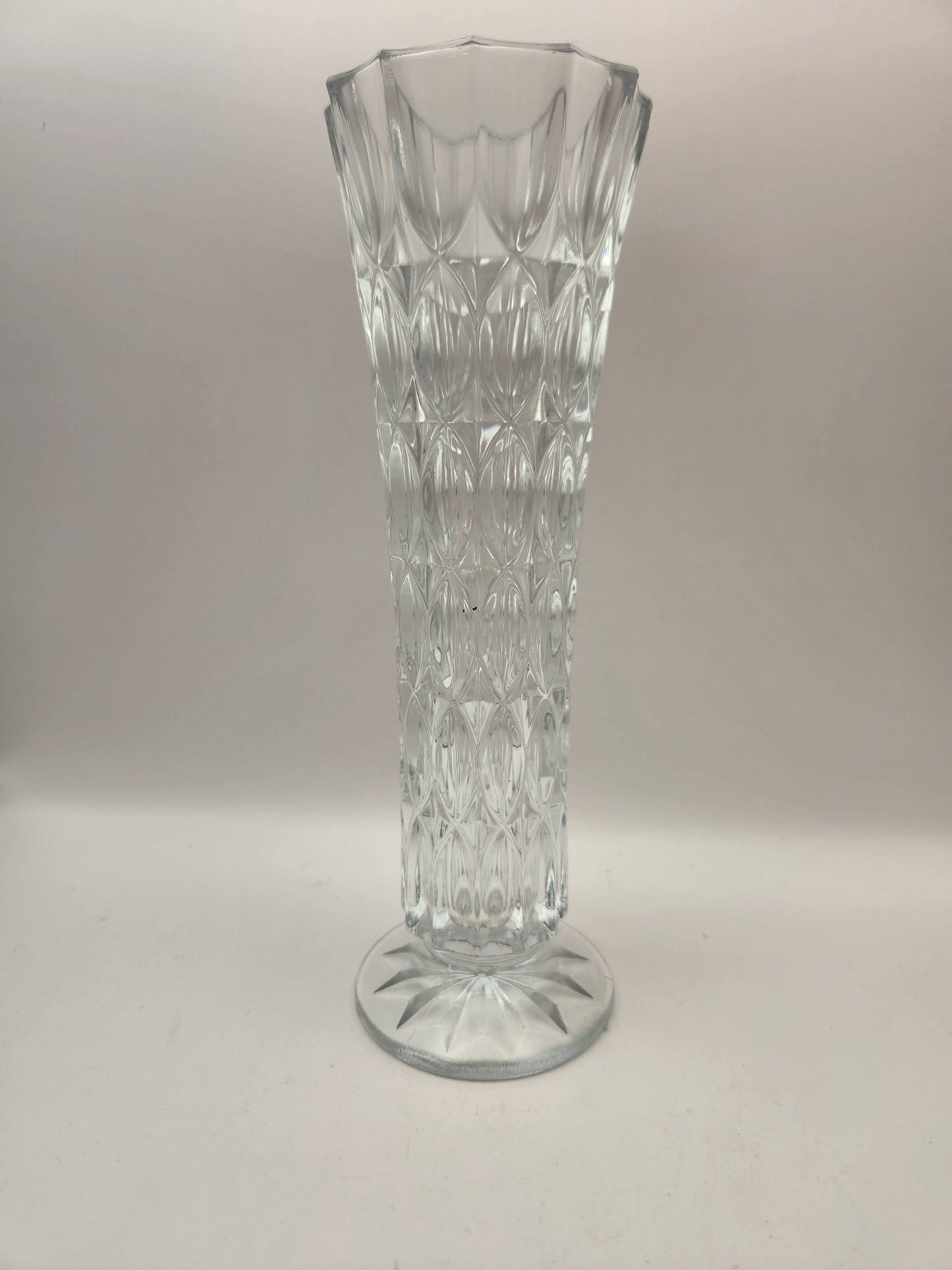 Bowerbird Cottage  Pressed Glass Vase - Unique Design