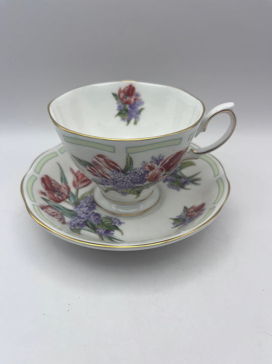 Bowerbird Cottage  Royal Albert Botanical Cup & Saucer
