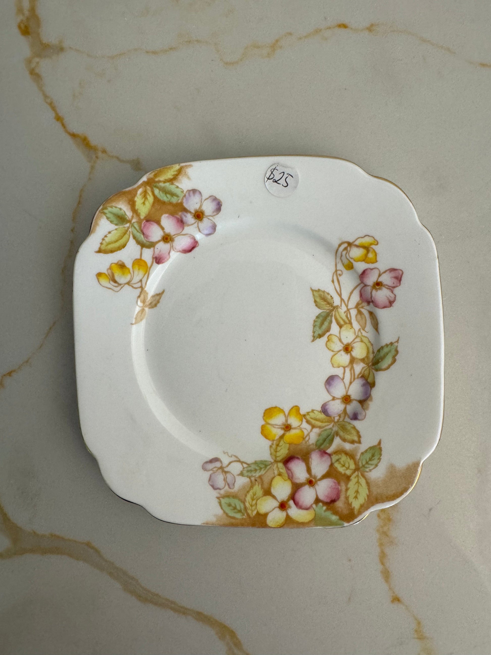 Bowerbird Cottage  Royal Albert ‘Clematis’ Bone China Floral Design Side Plate