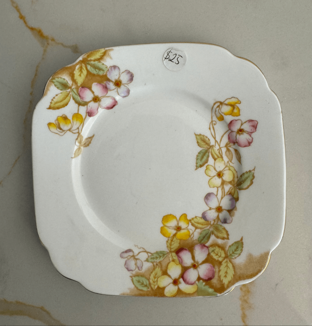 Bowerbird Cottage  Royal Albert ‘Clematis’ Bone China Floral Design Side Plate