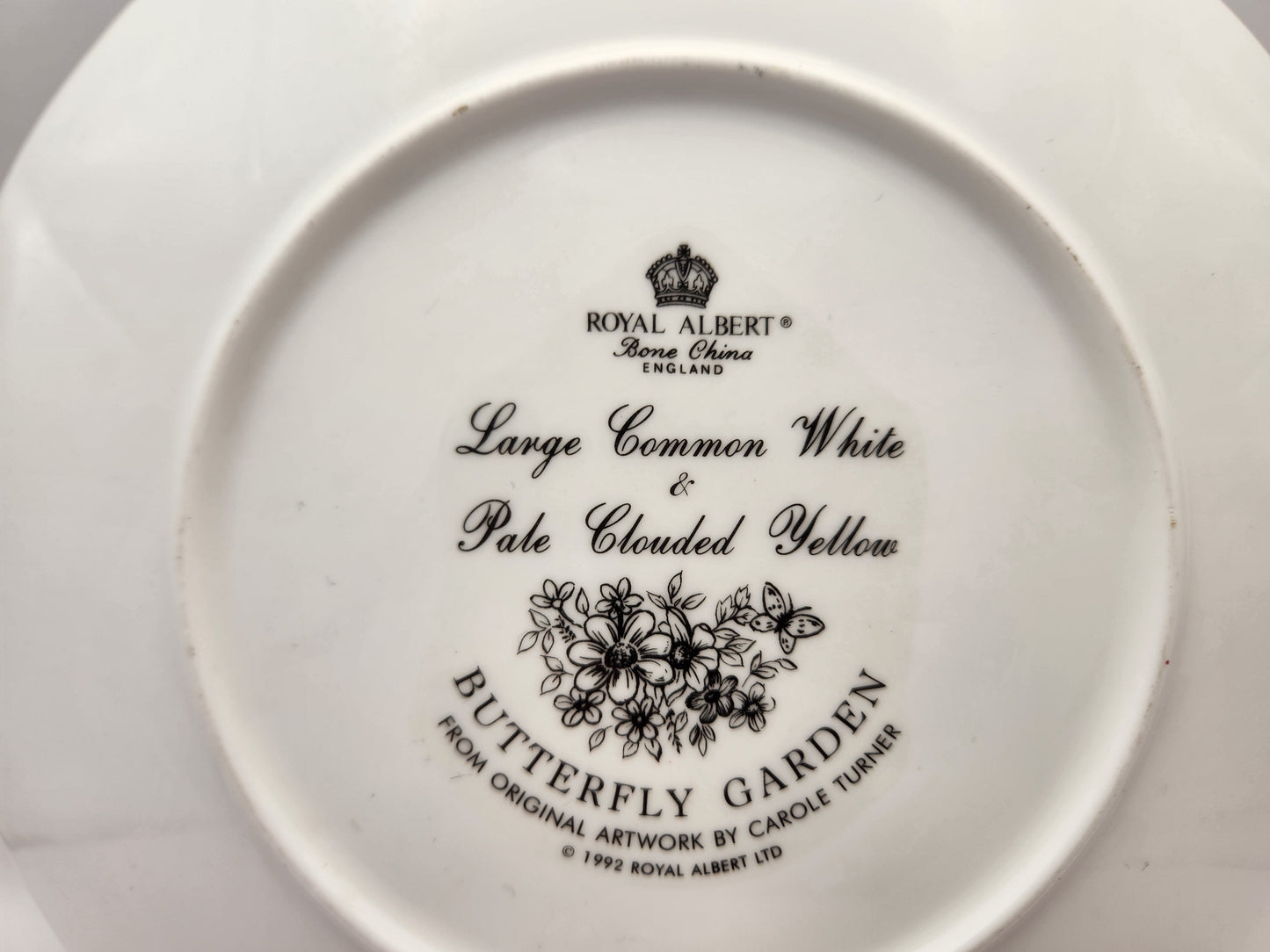 Bowerbird Cottage  Royal Albert Decorative Plate Butterfly Garden Artist: Carole Turner