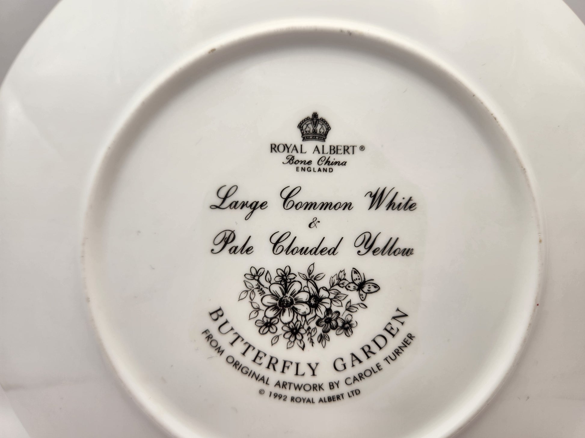 Bowerbird Cottage  Royal Albert Decorative Plate Butterfly Garden Artist: Carole Turner