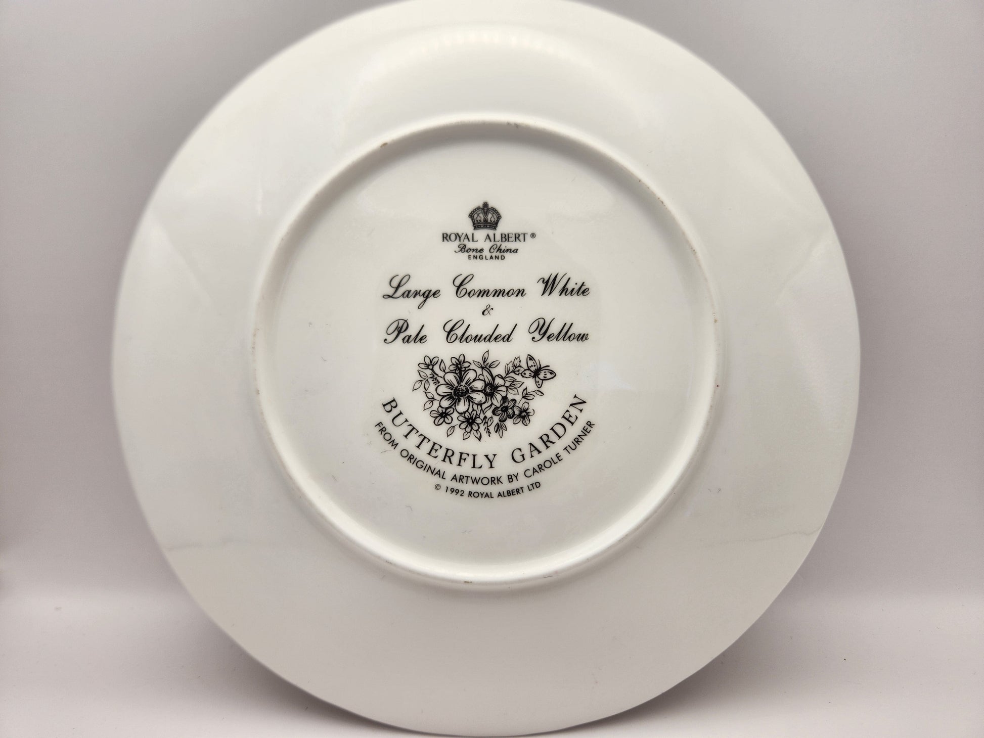 Bowerbird Cottage  Royal Albert Decorative Plate Butterfly Garden Artist: Carole Turner