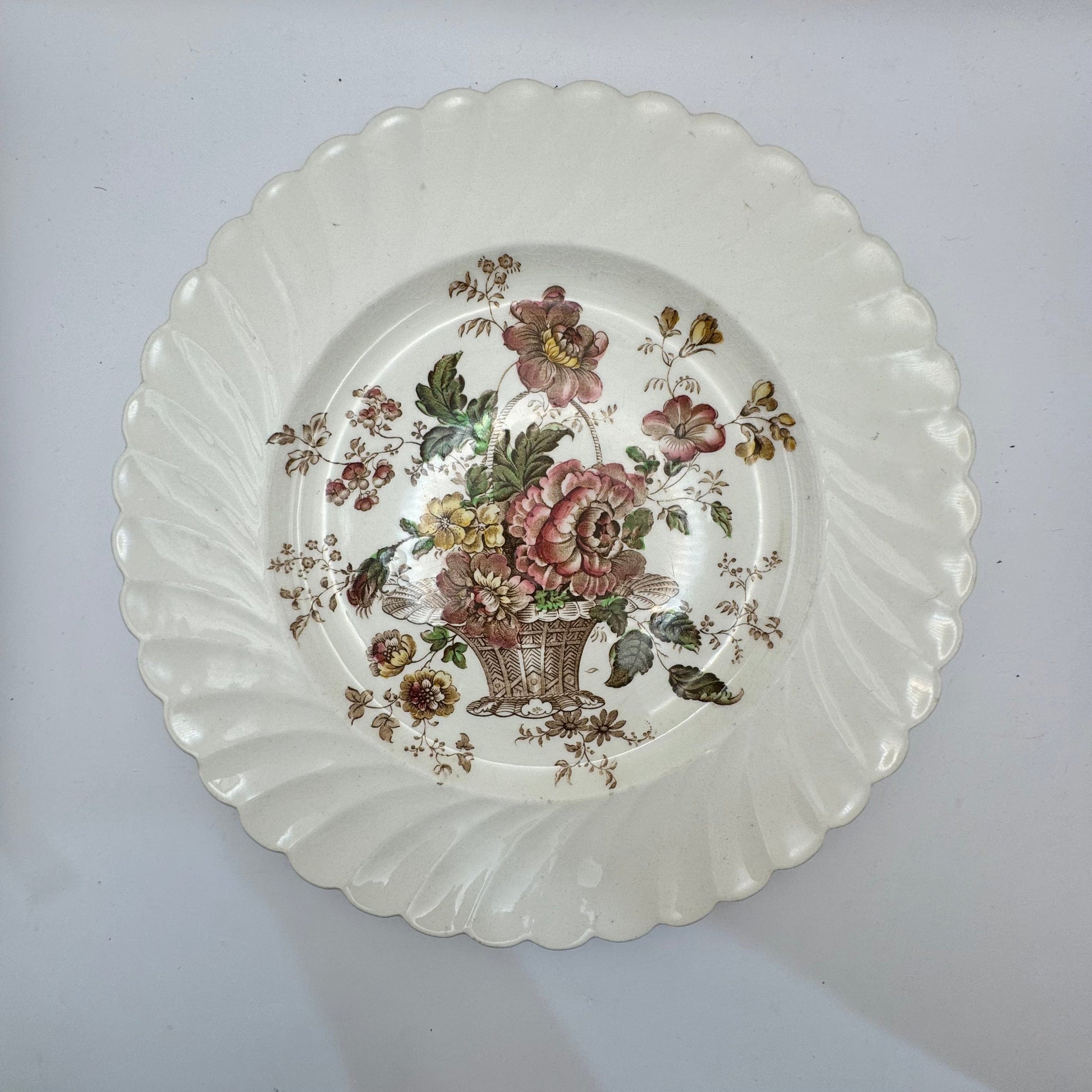 Bowerbird Cottage  Royal Staffordshire “Chelsea Rose” by Clarice Cliff - Plate