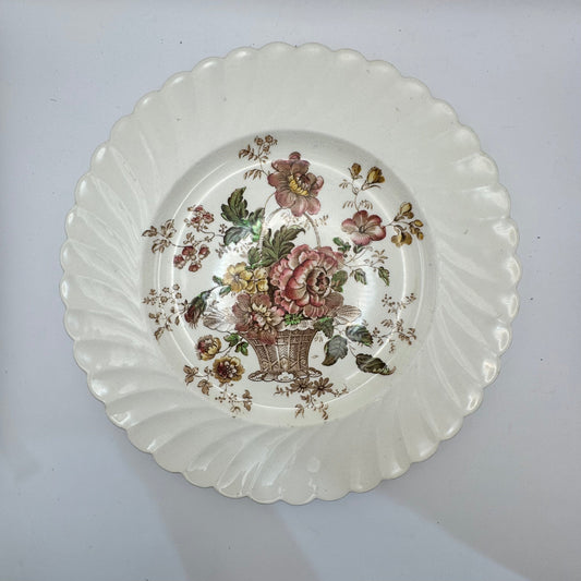 Bowerbird Cottage  Royal Staffordshire “Chelsea Rose” by Clarice Cliff - Plate