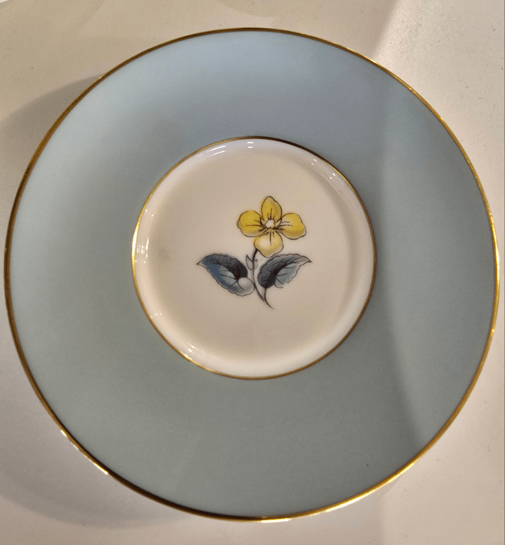 Bowerbird Cottage  Royal Worcester Woodland Demi Cup & Saucer Coffee Set (4 Cups/3 Saucers)