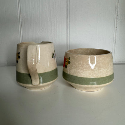 Bowerbird Cottage  Sadler Creamer and Sugar Bowl