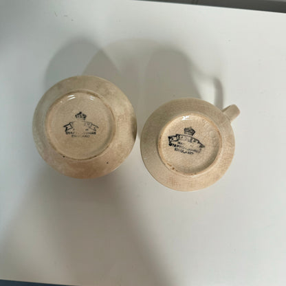 Bowerbird Cottage  Sadler Creamer and Sugar Bowl