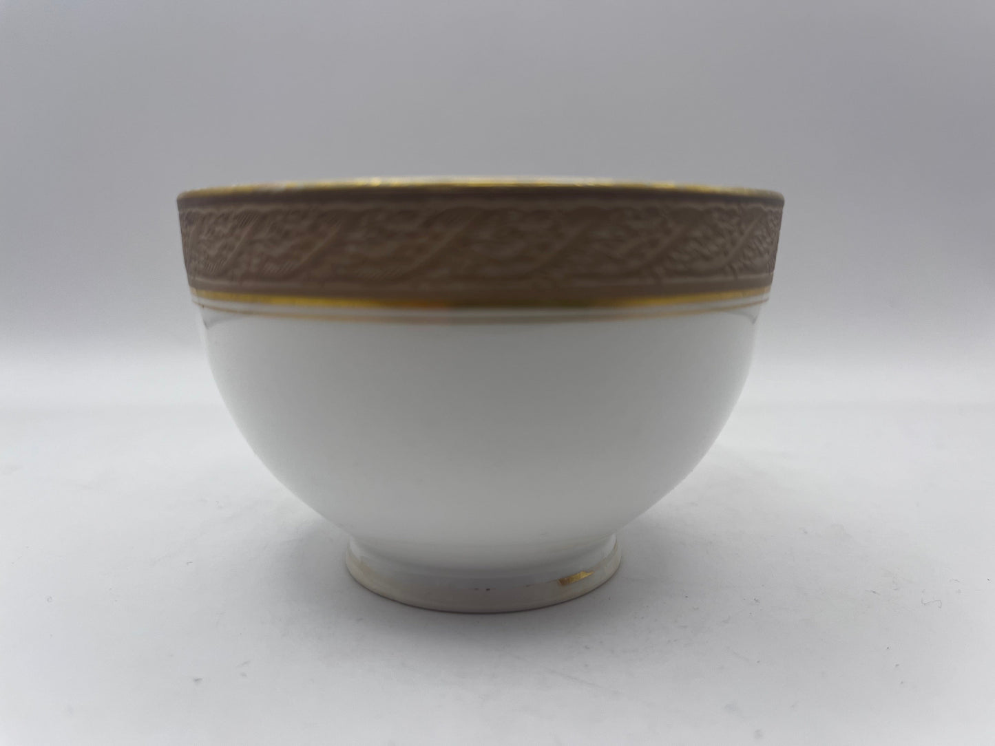 Royal Worcester Sugar Bowl Brown & Gold