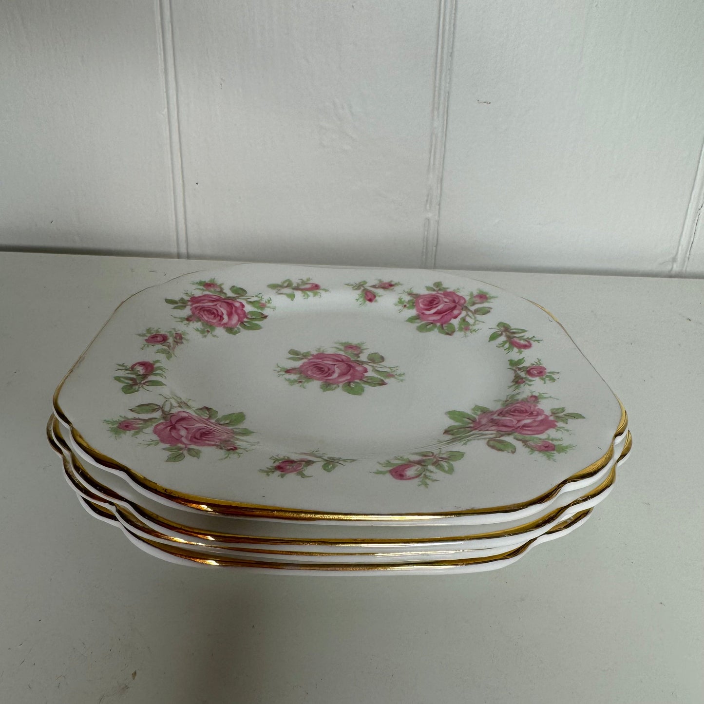 Bowerbird Cottage  Stanley Fine Bone China Floral Side Plate (4)