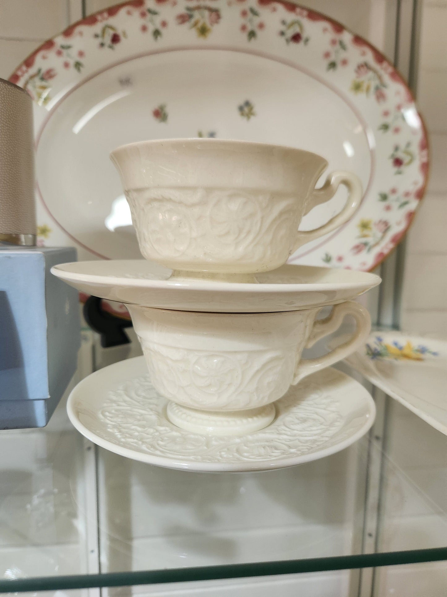 Bowerbird Cottage  Wedgwood 'Barlaston' Cup & Saucer (Pair)