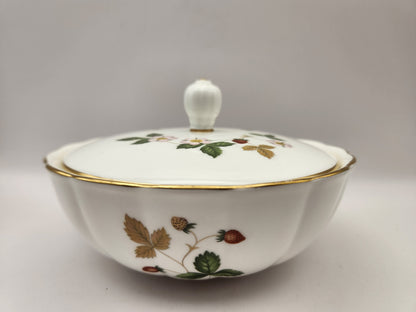 Bowerbird Cottage  Wedgwood Lidded Dish Wild Strawberry