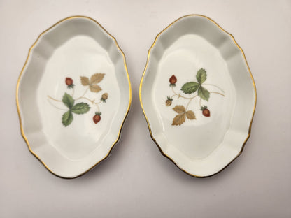 Bowerbird Cottage  Wedgwood Pin Dishes Wild Strawberry (Pair)