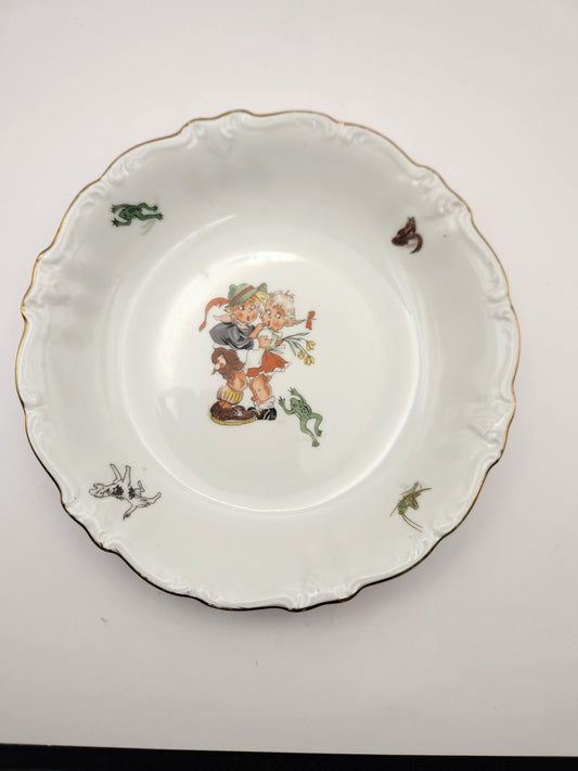 Bowerbird Cottage  Winterling Bavarian Cartoon Plate