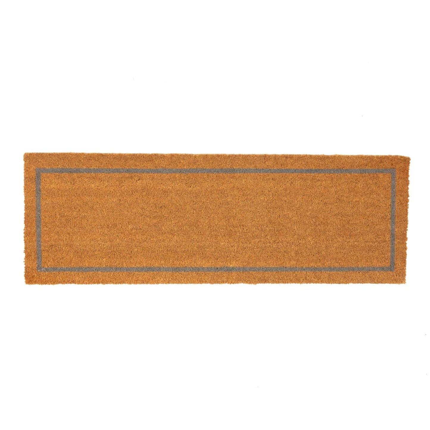 Rinkit Pty Ltd Nicola Spring Coir Double Door Mat - 120 x 40cm - Grey Inset TR-NS-PH202447