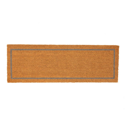 Rinkit Pty Ltd Nicola Spring Coir Double Door Mat - 120 x 40cm - Grey Inset TR-NS-PH202447