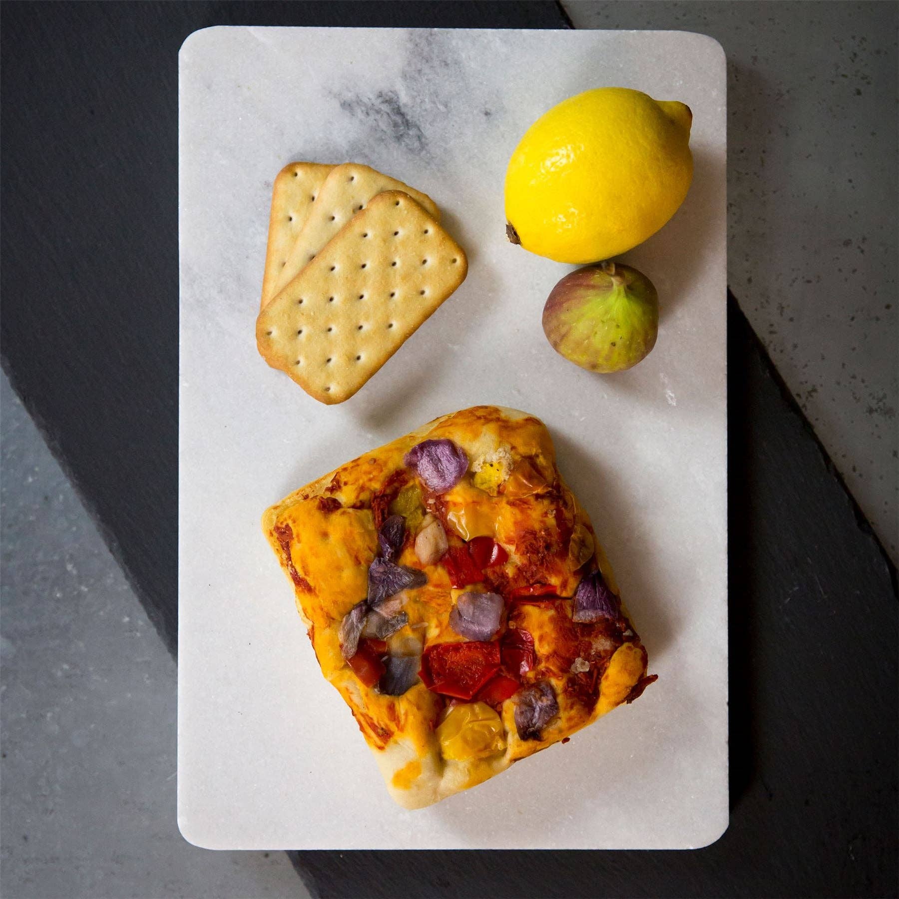 Rinkit Pty Ltd Rectangle Marble Chopping Board - 30cm - White TR-AT-TNH521