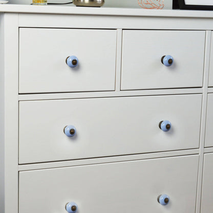 Rinkit Pty Ltd Round Ceramic Drawer Knob - Blue TR-NS-DK115