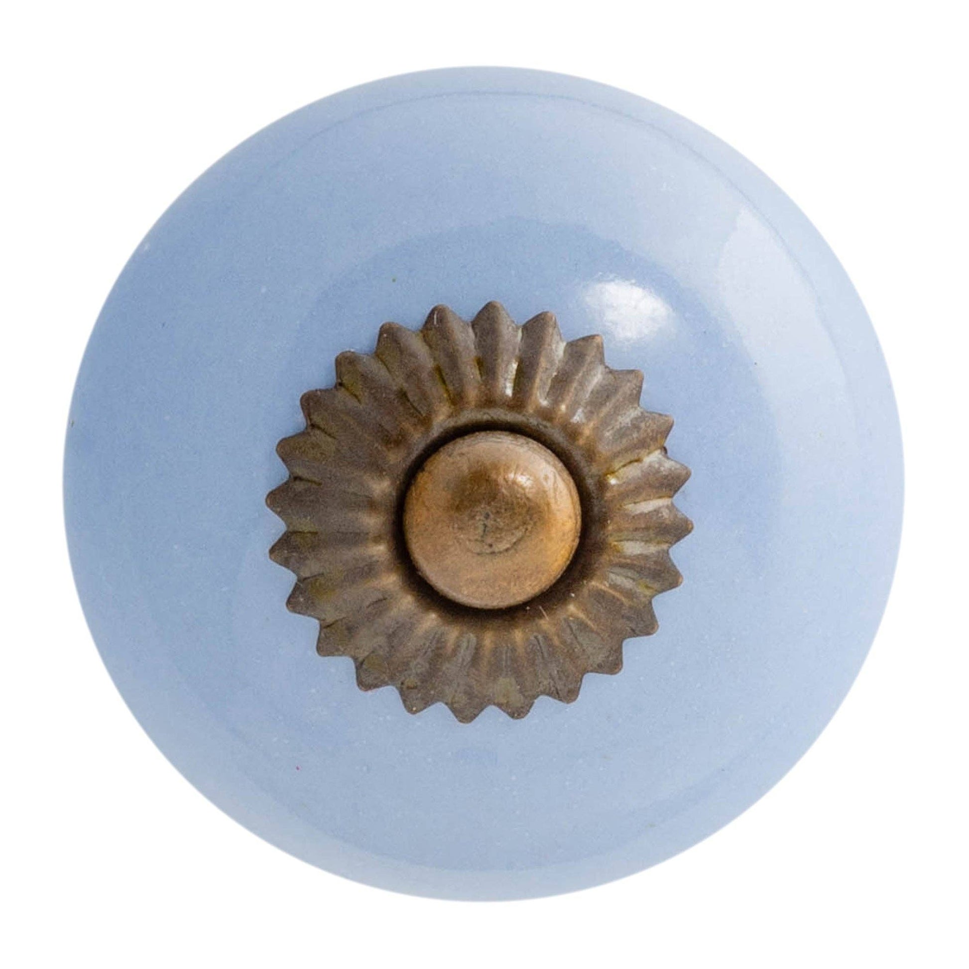 Rinkit Pty Ltd Round Ceramic Drawer Knob - Blue TR-NS-DK115