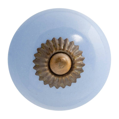 Rinkit Pty Ltd Round Ceramic Drawer Knob - Blue TR-NS-DK115