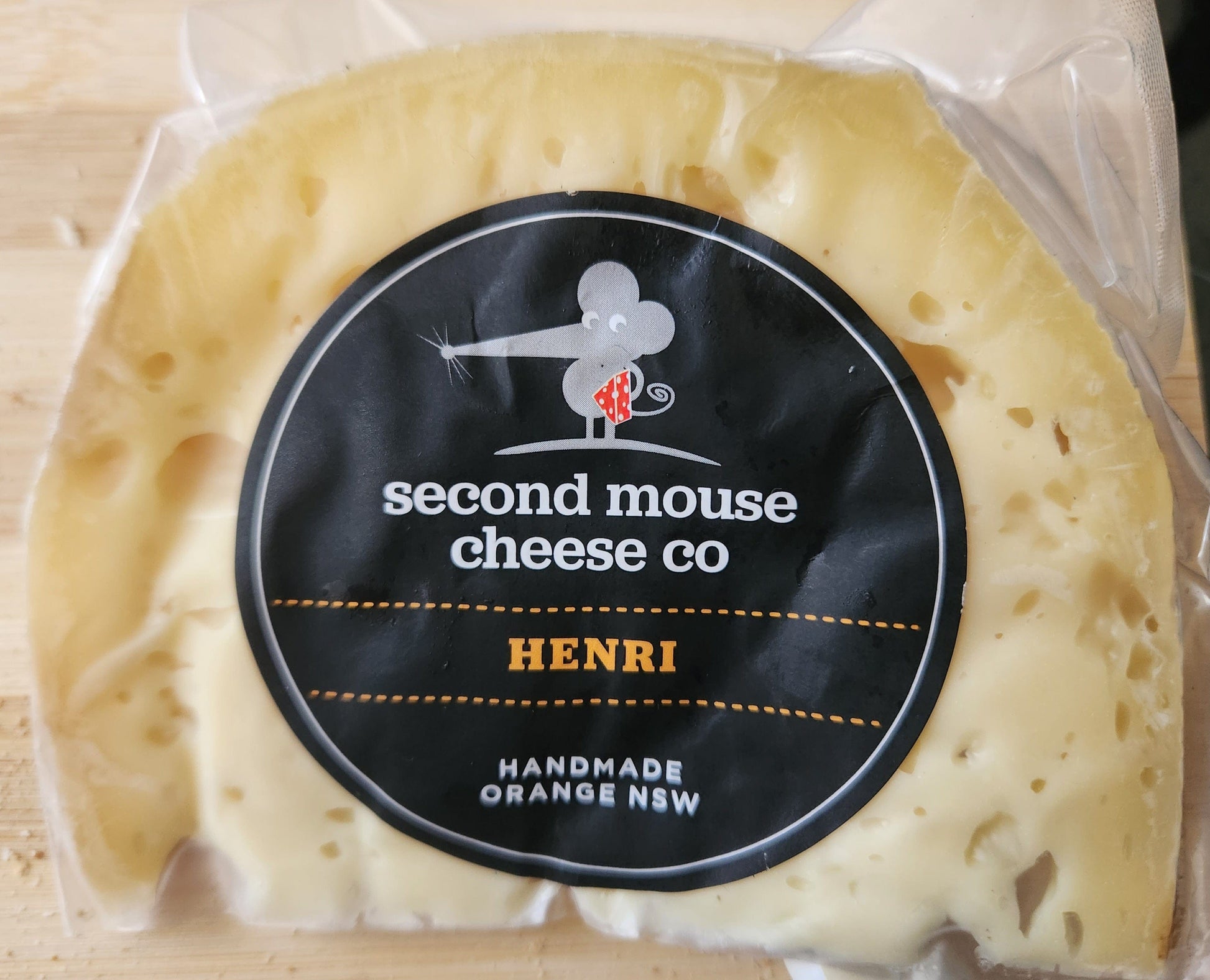 Second Mouse Cheese Cheese - Henri - Swiss Style (Instore only) Price by weight (120- 150gm ave)